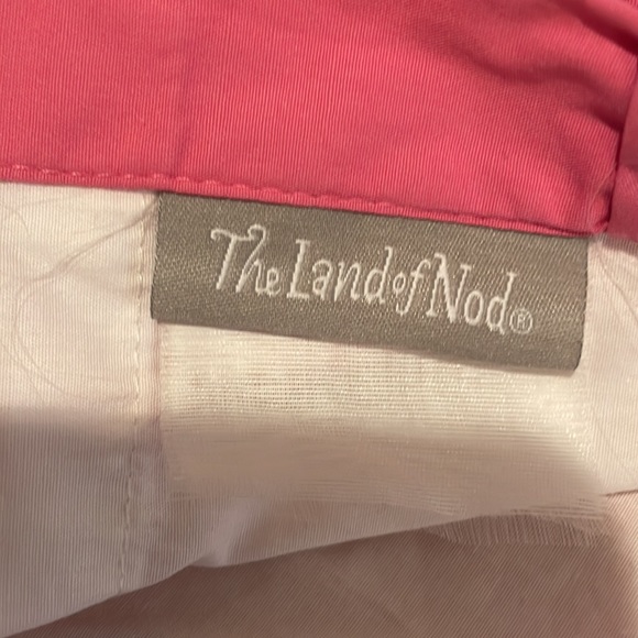 Land of Nod Hot Pink Ruffle Panel x 2 - Picture 3 of 6